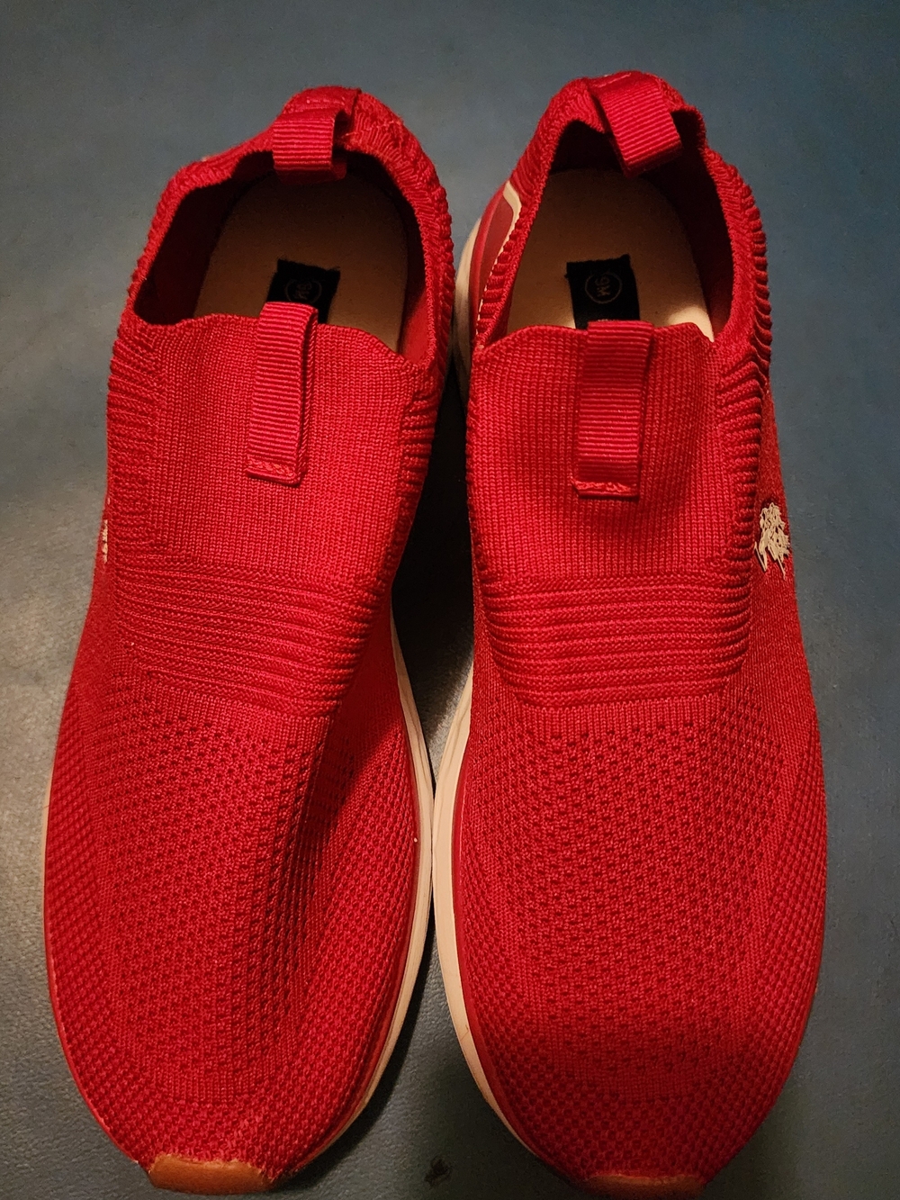U.S. Polo Assn. Women's Slip-On Knit Sneakers - Red